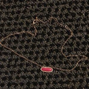 Pink diamond necklace